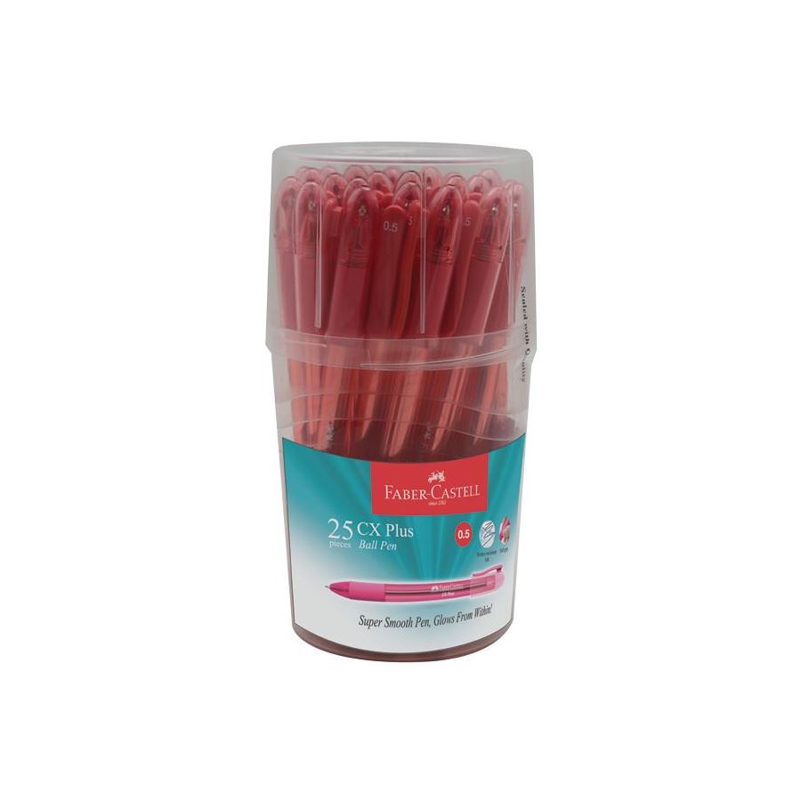 FABER-CASTELL CX Plus 0.5mm 541122 Red 25s