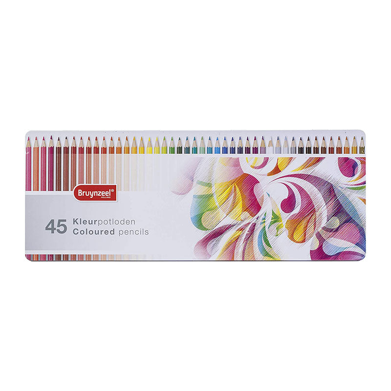 BRUYNZEEL Colour Pencils Tin of 45 Colourful Default Title