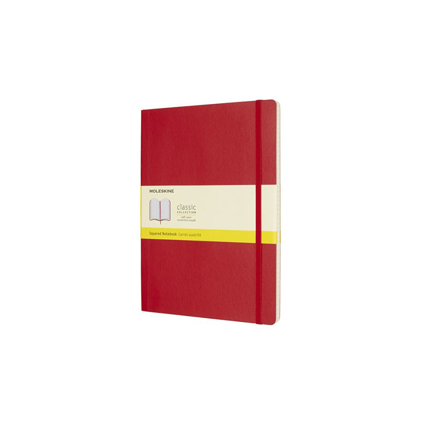 MOLESKINE Classic XL Squared Soft Scarlet Red