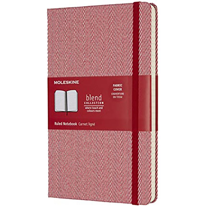 MOLESKINE LC Blend L Hard Ruled Red2
