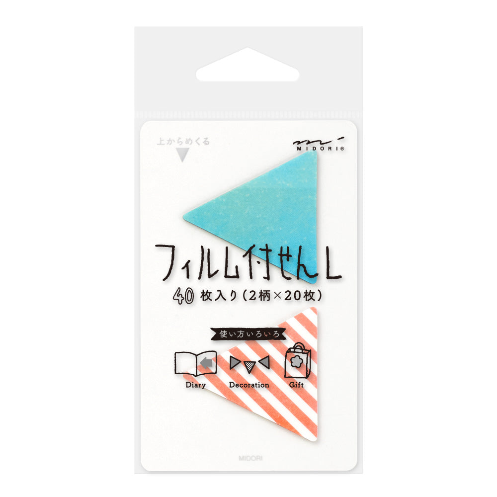 MIDORI Sticky Memo Film L-Triangle