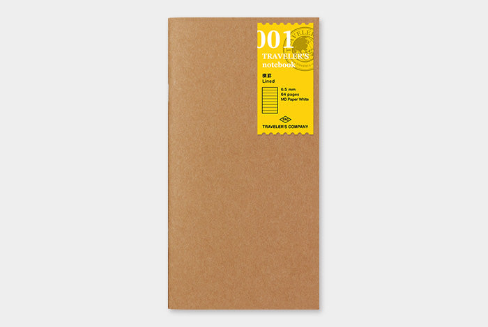 TRAVELERS Notebook Refill 001 Lined Notebook