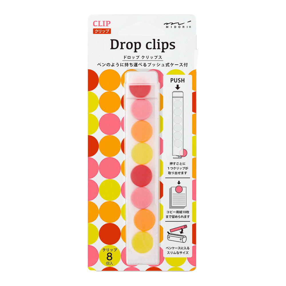 MIDORI Drop Clips w/Case-Red