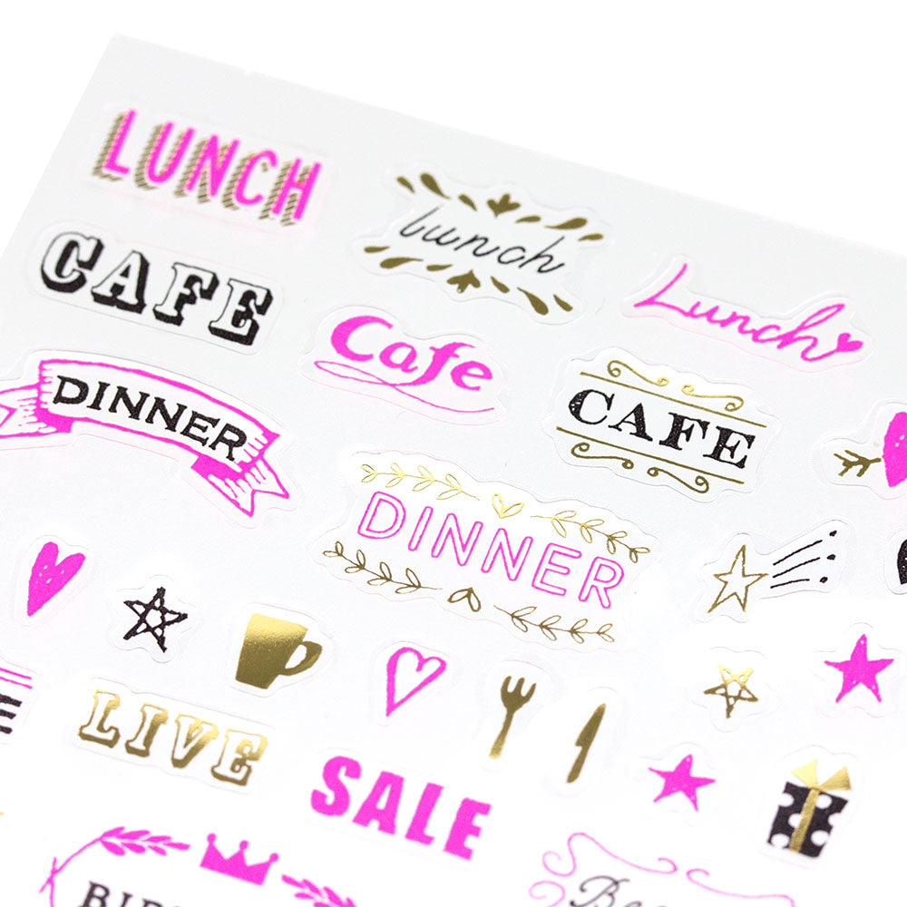 MIDORI Sticker 2270 Letter Pink