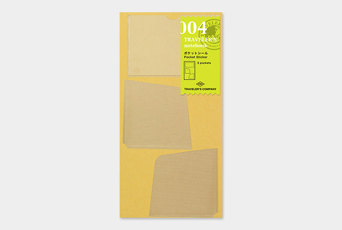 TRAVELERS Notebook Refill 004 Pocket Sticker S