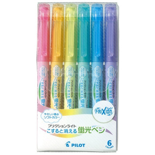 PILOT Frixion Light Spotliter Set of 6 Soft Colour