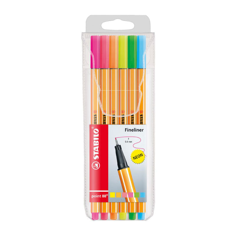 STABILO Point 88 Set of 6s Neon Colours