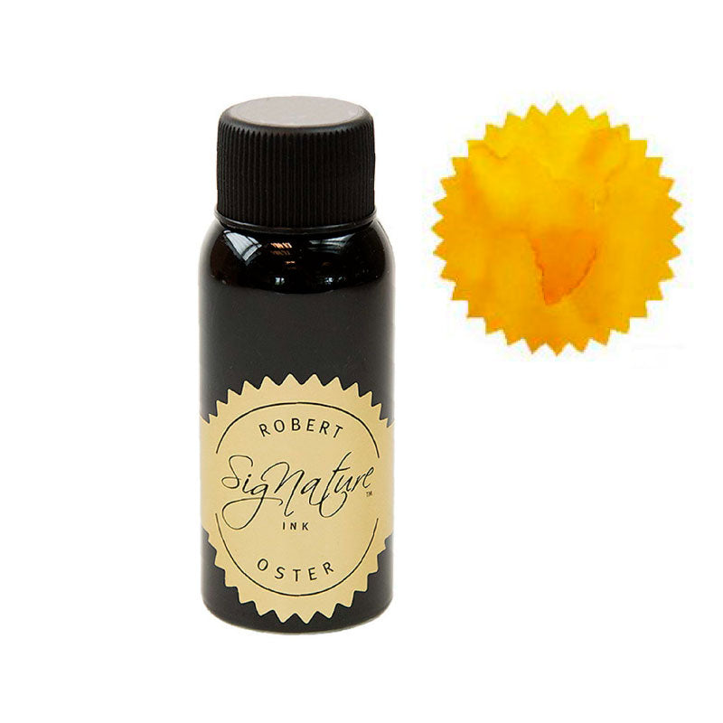 ROBERT OSTER Signature Fountain Pen Ink 50ml Yellow Sunrise