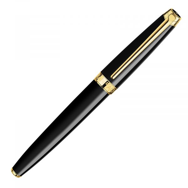 CARAN d'ACHE Leman Ebony Black Lacquered GT Fountain Pen-Medium