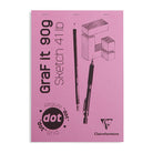 CLAIREFONTAINE Graf'It Pad 90g A4 Dot 80s Pink Default Title
