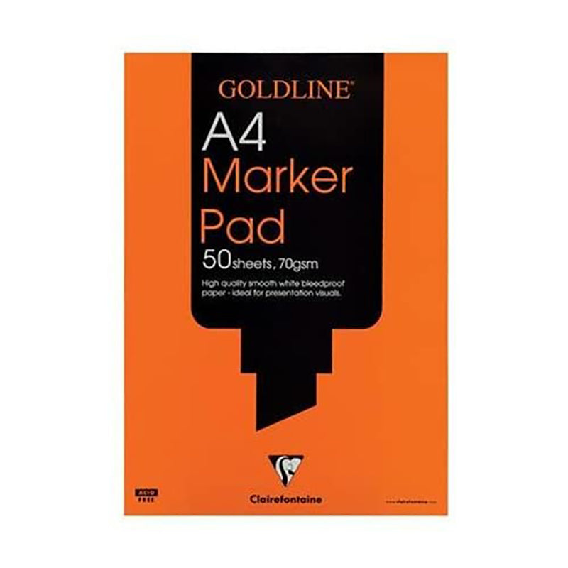 CLAIREFONTAINE Goldline Bleedproof Marker Pad A4 GPB1A4Z Default Title