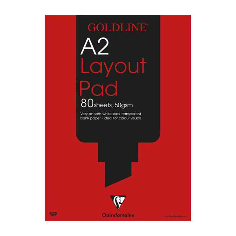 CLAIREFONTAINE Goldline Layout Pad 80s 50g A2 GPL1A2Z Default Title