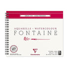 CLAIREFONTAINE Fontaine Wirebound Cold Pressed 300g 18x24cm 12s Default Title