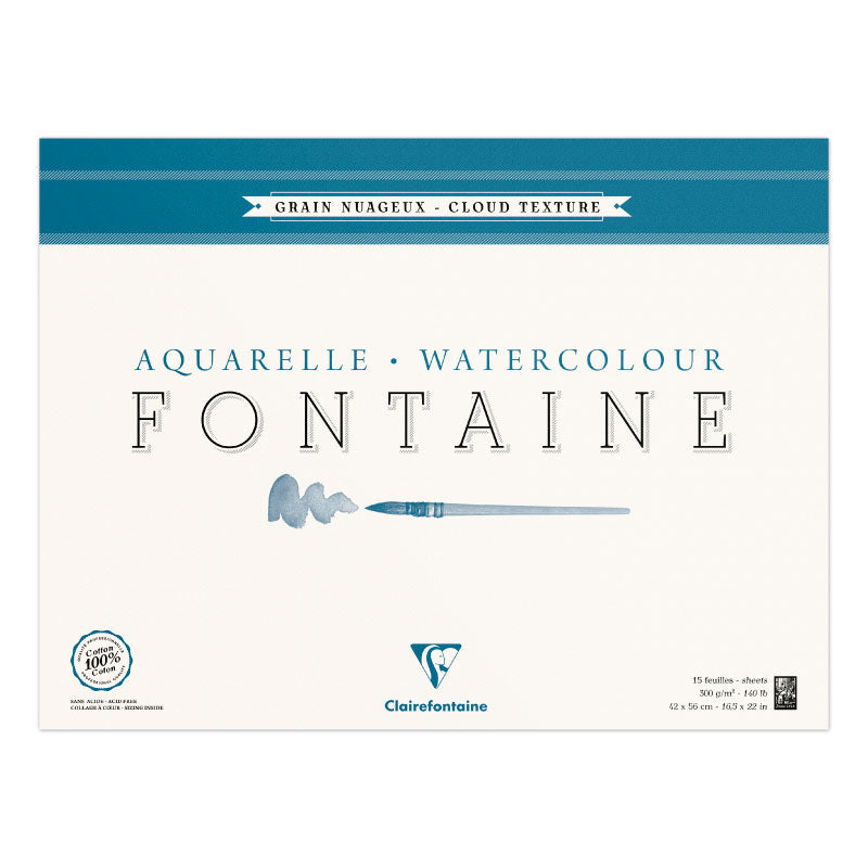 CLAIREFONTAINE Fontaine 4 Sides Cloud Texture 300g 42x56cm 15s