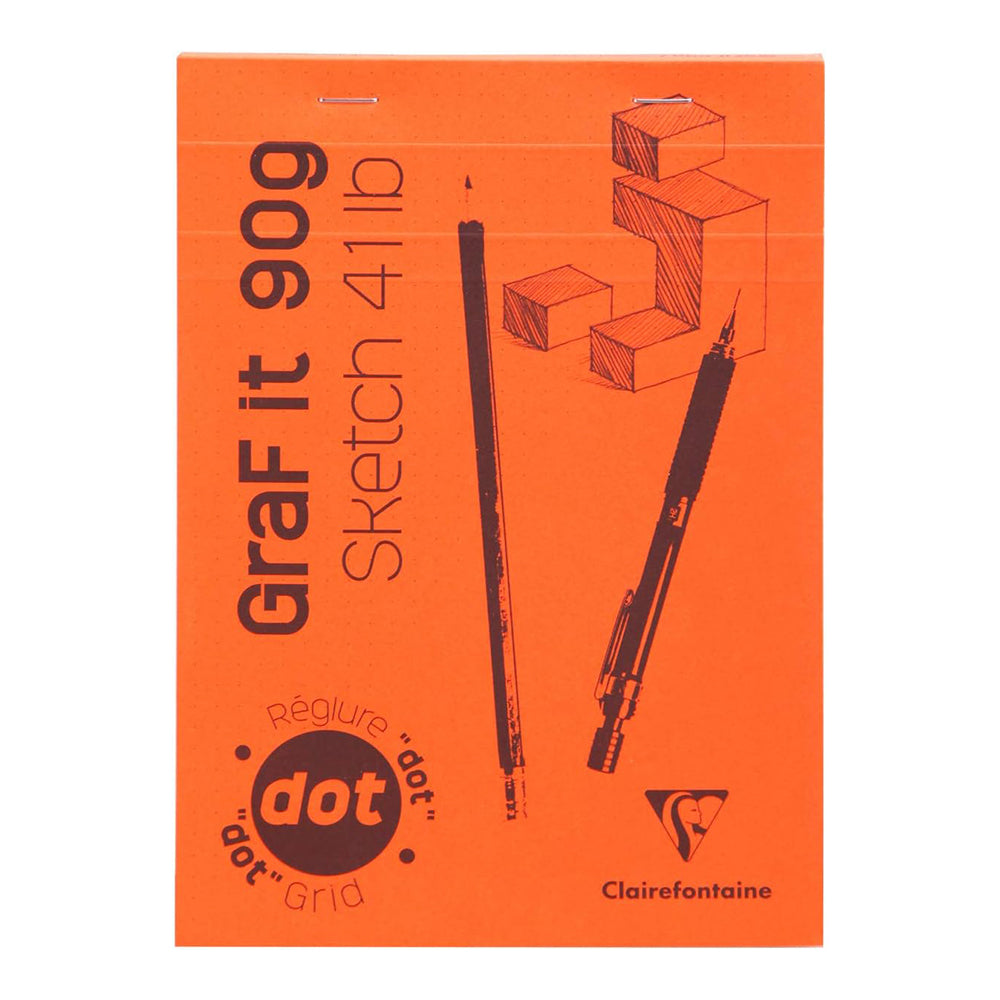 CLAIREFONTAINE GraF it Pad A5 90g 80s Dot Grid White 7 Colours
