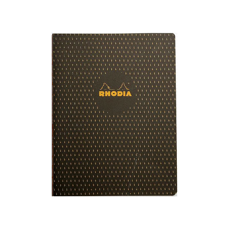 RHODIA Heritage Raw 190x250mm Lined Moucheture Black Default Title