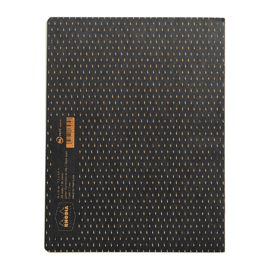 RHODIA Heritage Raw 190x250mm Lined Moucheture Black Default Title