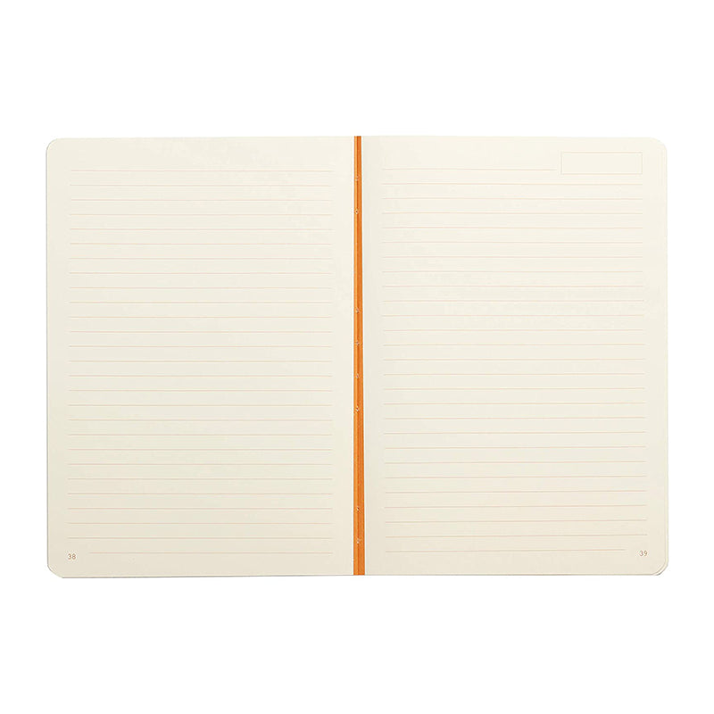 RHODIA Heritage Raw A5 Lined Quadrille Black Default Title