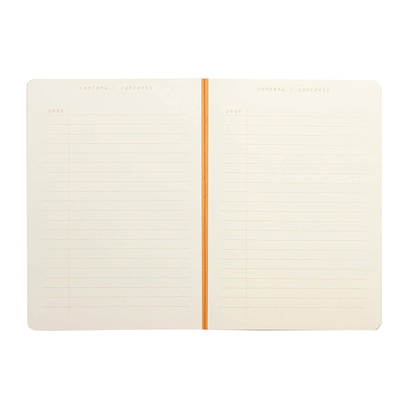 RHODIA Heritage Raw A5 Lined Quadrille Black Default Title