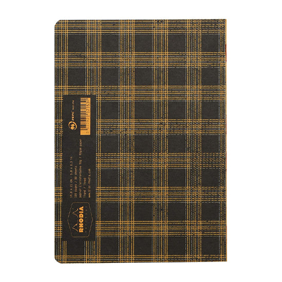 RHODIA Heritage Raw A5 Lined Tartan Black Default Title