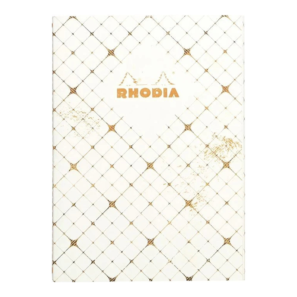 RHODIA Heritage Raw A5 Lined Quadrille Ivory