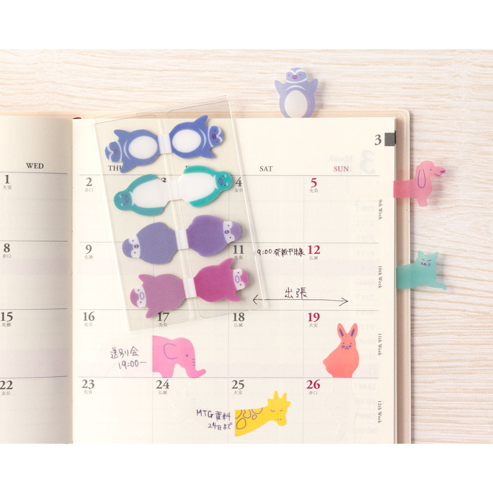 MIDORI Sticky Memo Film Index-Penguin