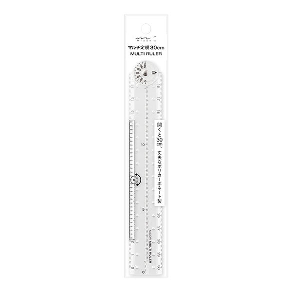 MIDORI Multi Ruler 30cm Clear
