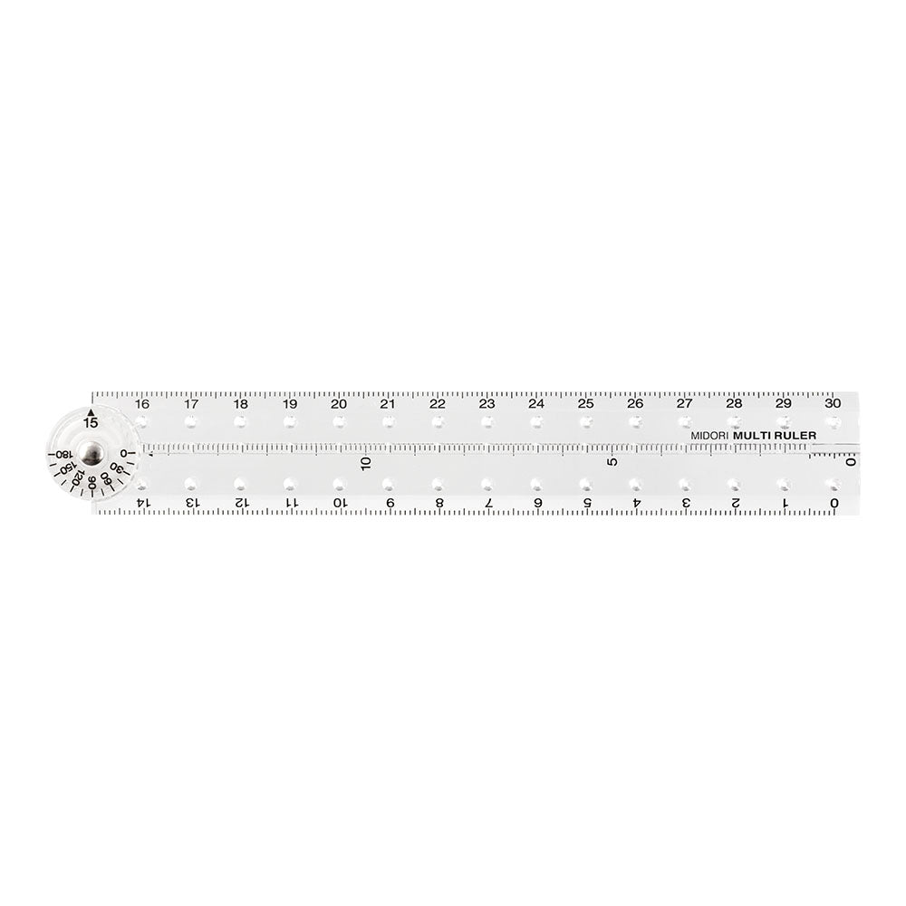 MIDORI Multi Ruler 30cm Clear