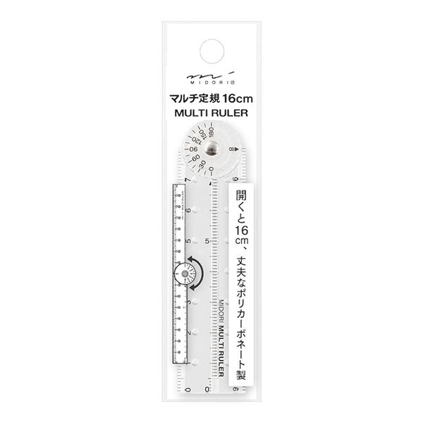 MIDORI Multi Ruler 16cm Clear