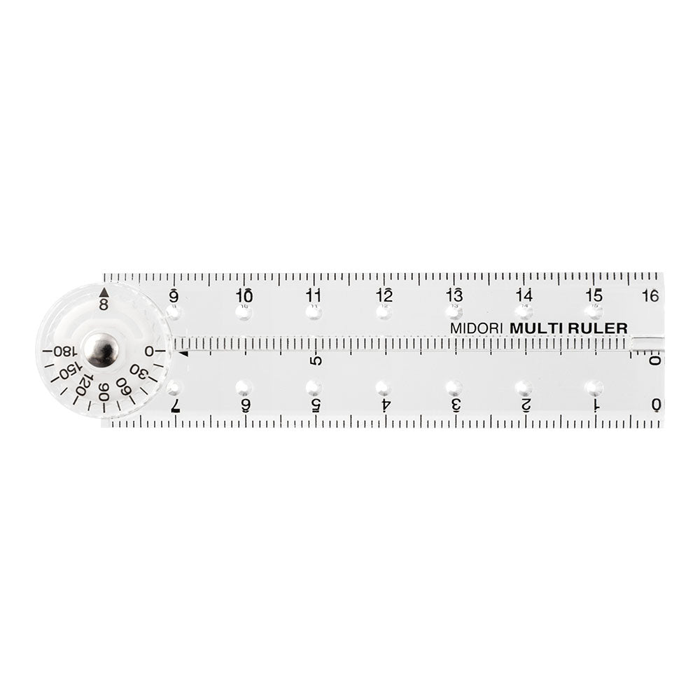 MIDORI Multi Ruler 16cm Clear