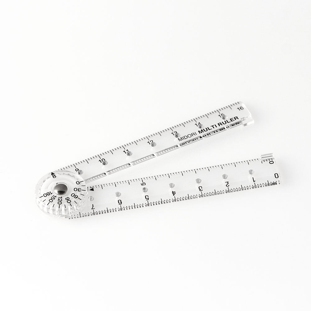 MIDORI Multi Ruler 16cm Clear