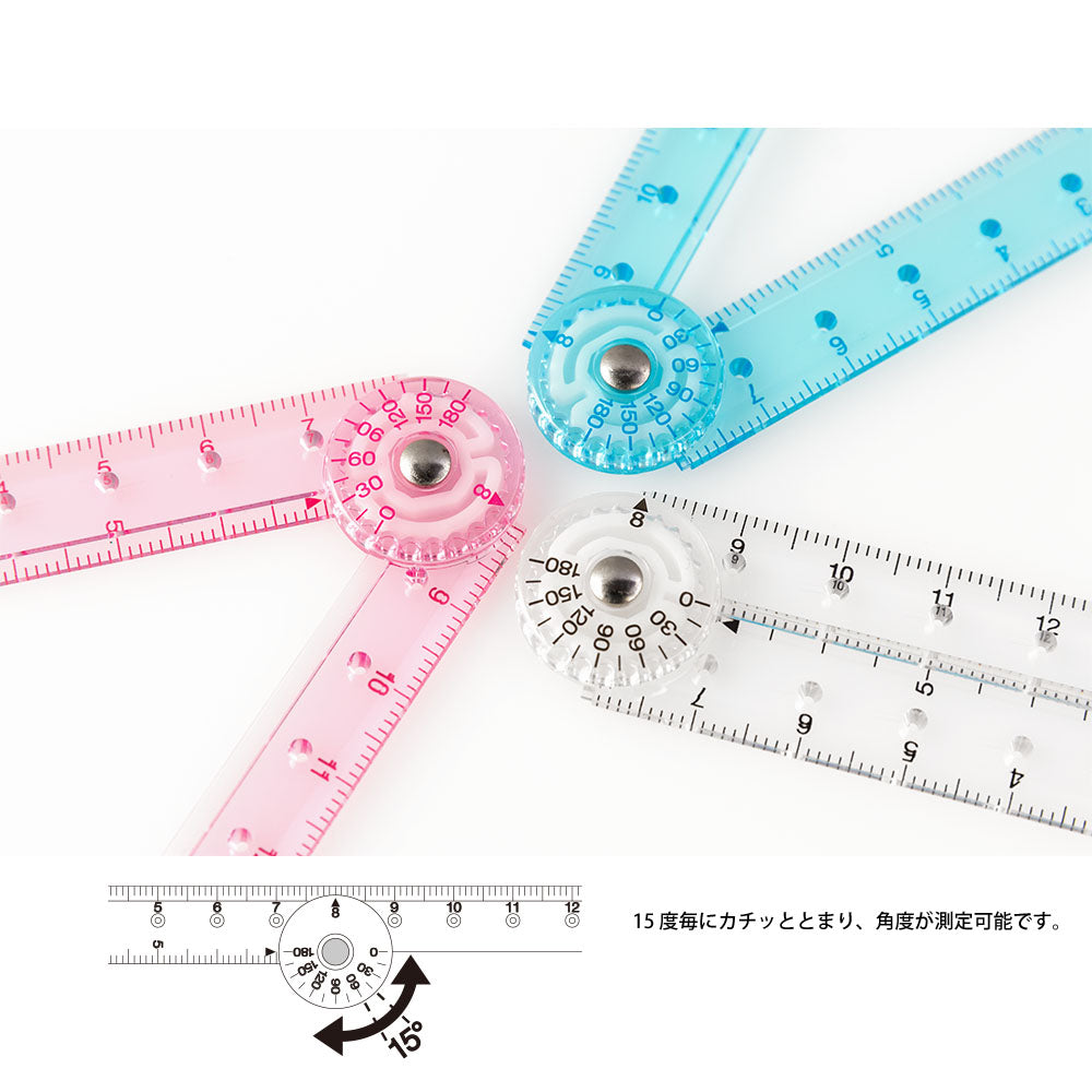 MIDORI Multi Ruler 16cm Clear