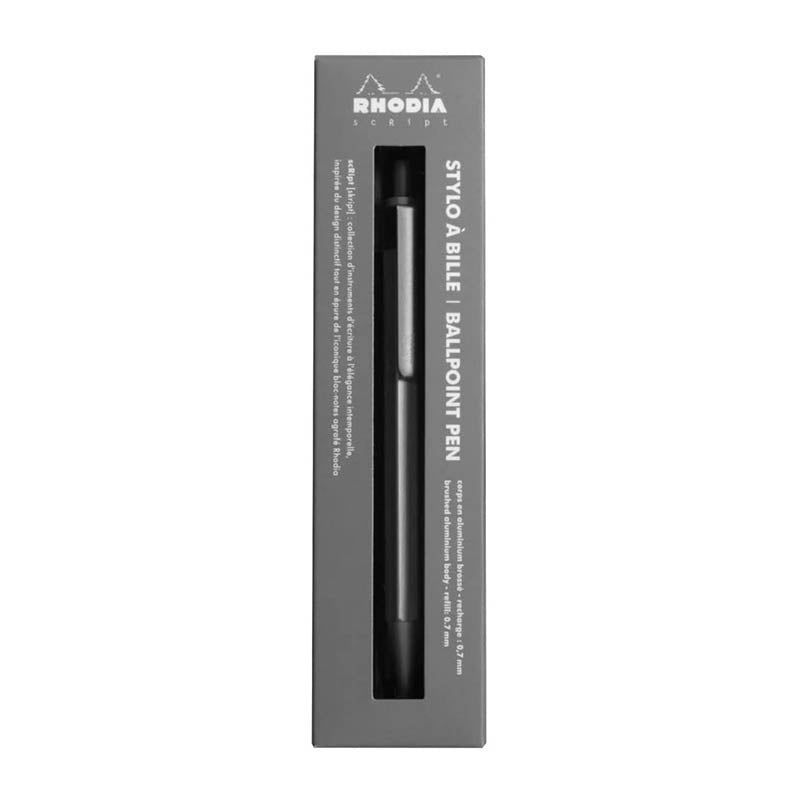 RHODIA scRipt 0.7mm Ball Pen Silver Default Title