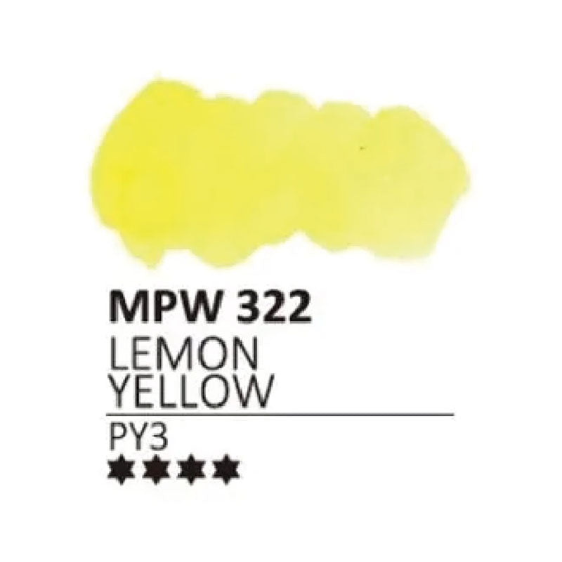 MIJELLO Mission Watercolour Pan 322 Lemon Yellow