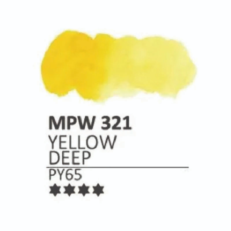 MIJELLO Mission Watercolour Pan 321 Yellow Deep