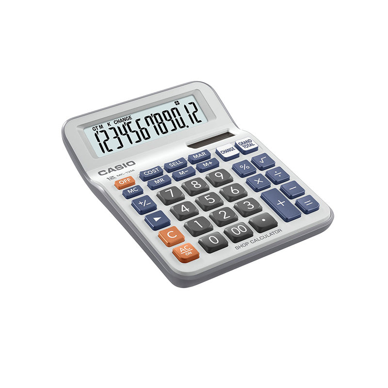 CASIO Calculator MC-12M Shop/Check Type