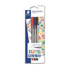 STAEDTLER triplus fineliner 334 3s Bk/Bl/Rd