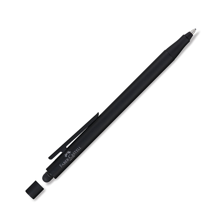FABER-CASTELL DESIGN Neo Slim Black Matt/Black Chrome Ball Pen+Stylus Default Title
