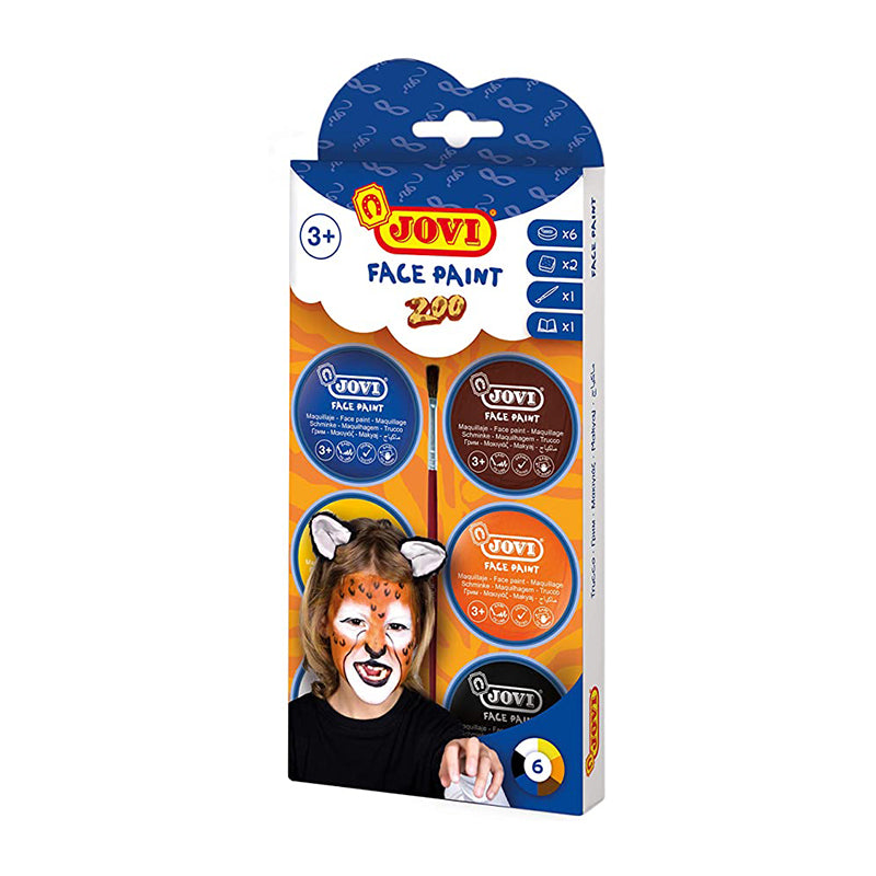 JOVI Face Paint Cream Set 8ml 6 Colours Zoo & Accessories