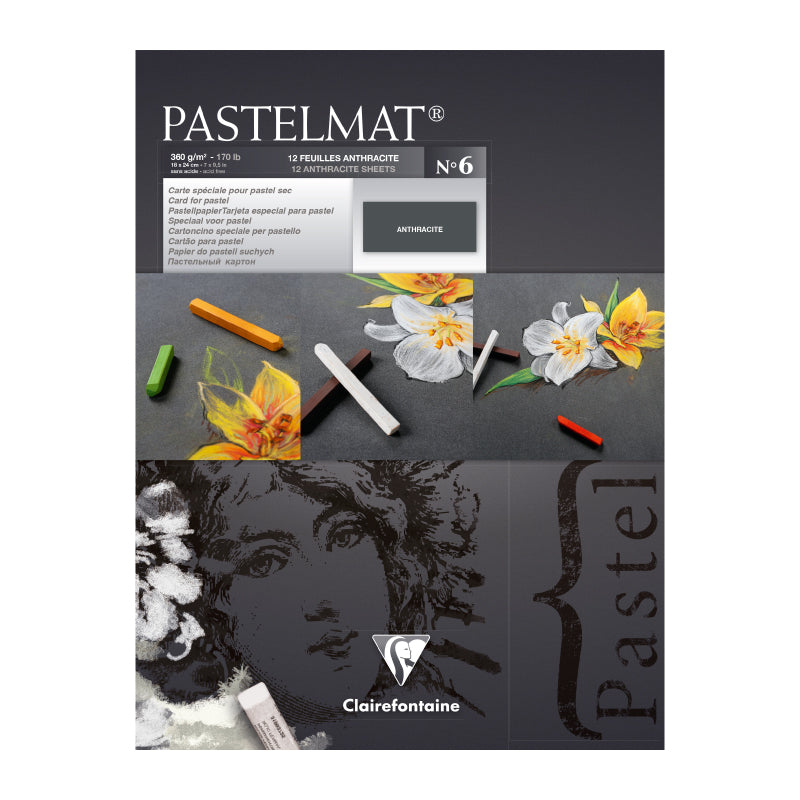 CLAIREFONTAINE Pastelmat Pad 360g 18x24cm 12s No.6 Default Title