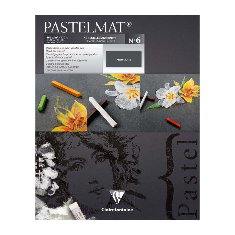 CLAIREFONTAINE Pastelmat Pad 360g 24x30cm 12s No.6 Default Title