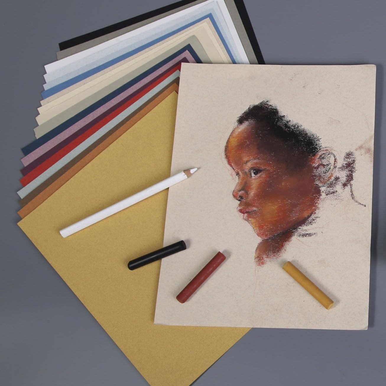 CLAIREFONTAINE Ingres Pastel Pad 18x24cm 130g 25s Pastel shade