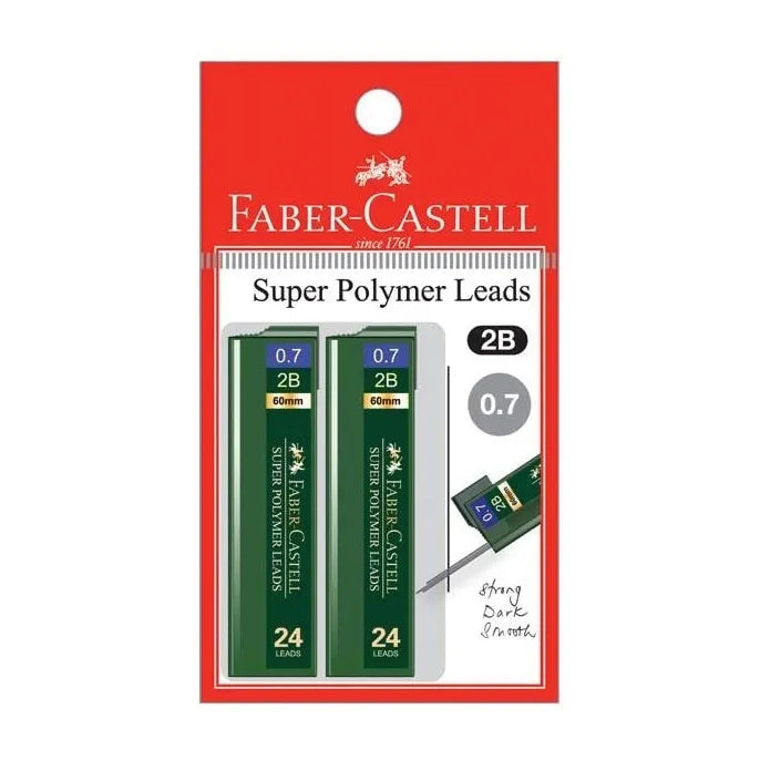 FABER-CASTELL Super Polymer Leads 124733 2B 0.7mm 2BC
