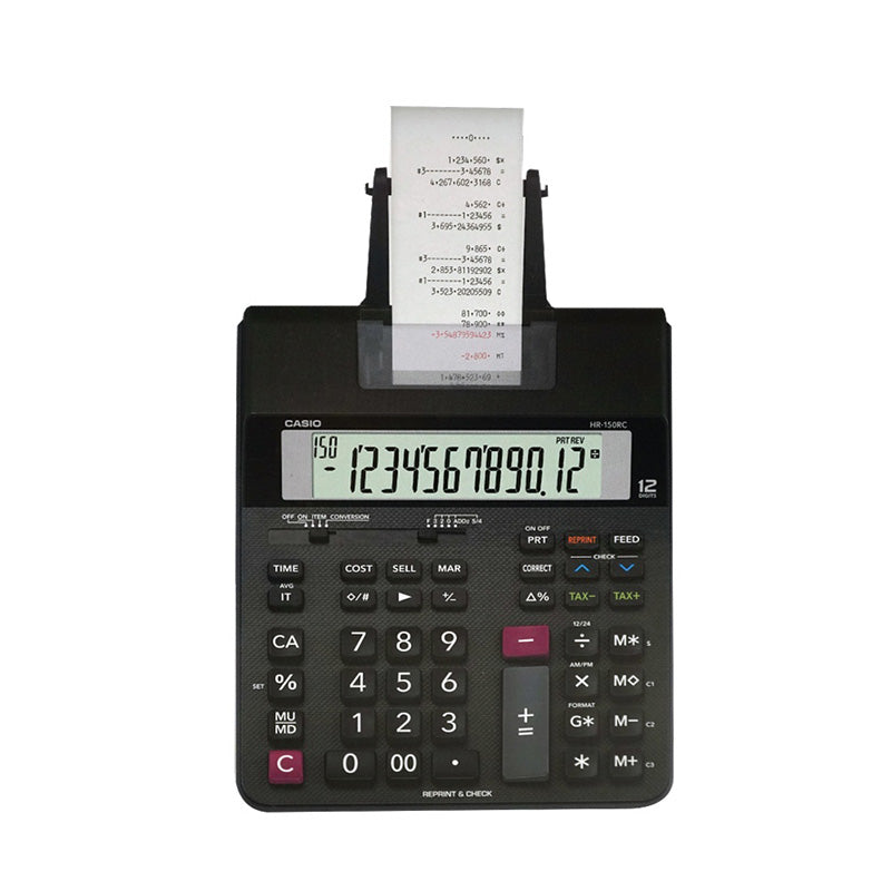 CASIO Calculator HR-150RC Printer Type