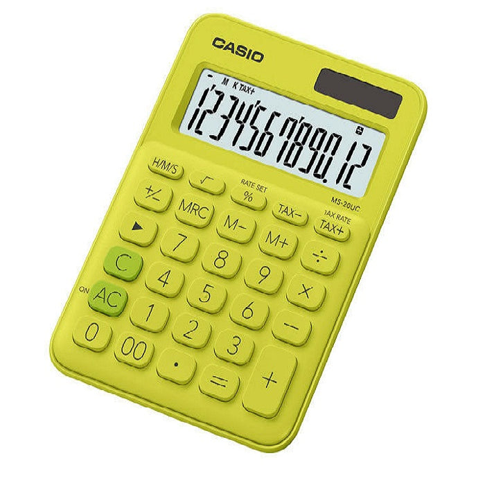 CASIO Calculator MS-20UC MyStyle Colourful-Y.Green Default Title