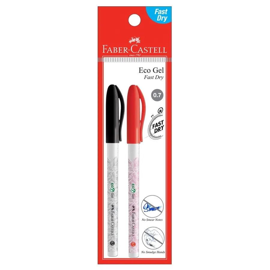 FABER-CASTELL Eco Gel 0.7mm 247903 Black/Red 2BC