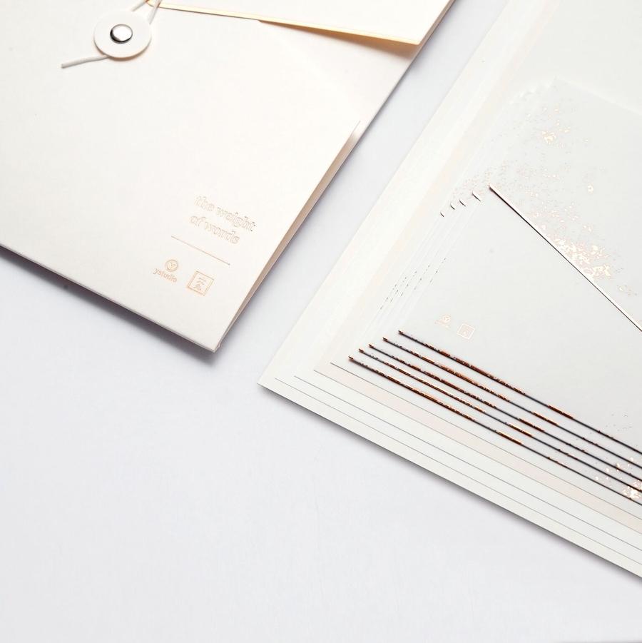 YSTUDIO Limited Edition White Letter Set