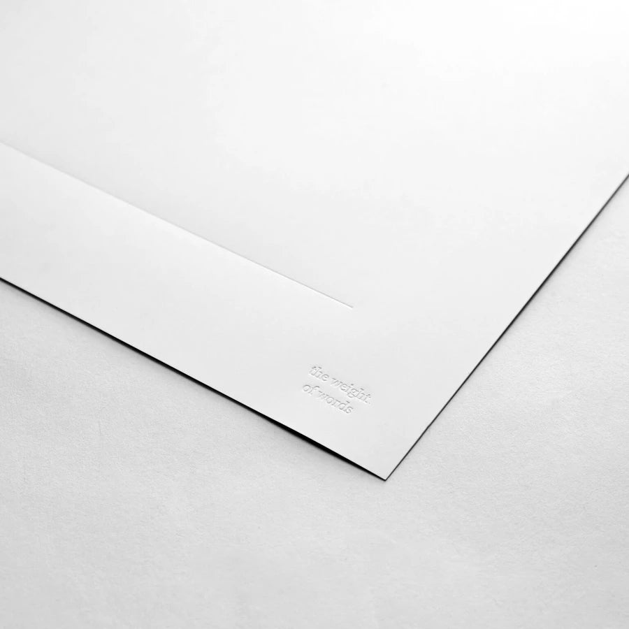 YSTUDIO Limited Edition White Letter Set
