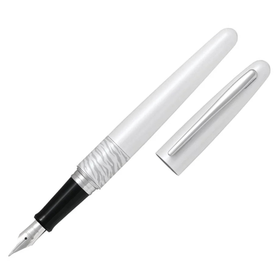 PILOT MR2 Fountain Pen-Fine White Tiger White