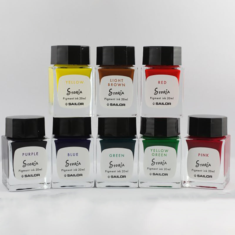SAILOR Storia Pigment Ink 20ml Gift Set 8 bottles